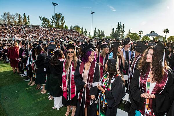 Students graduating